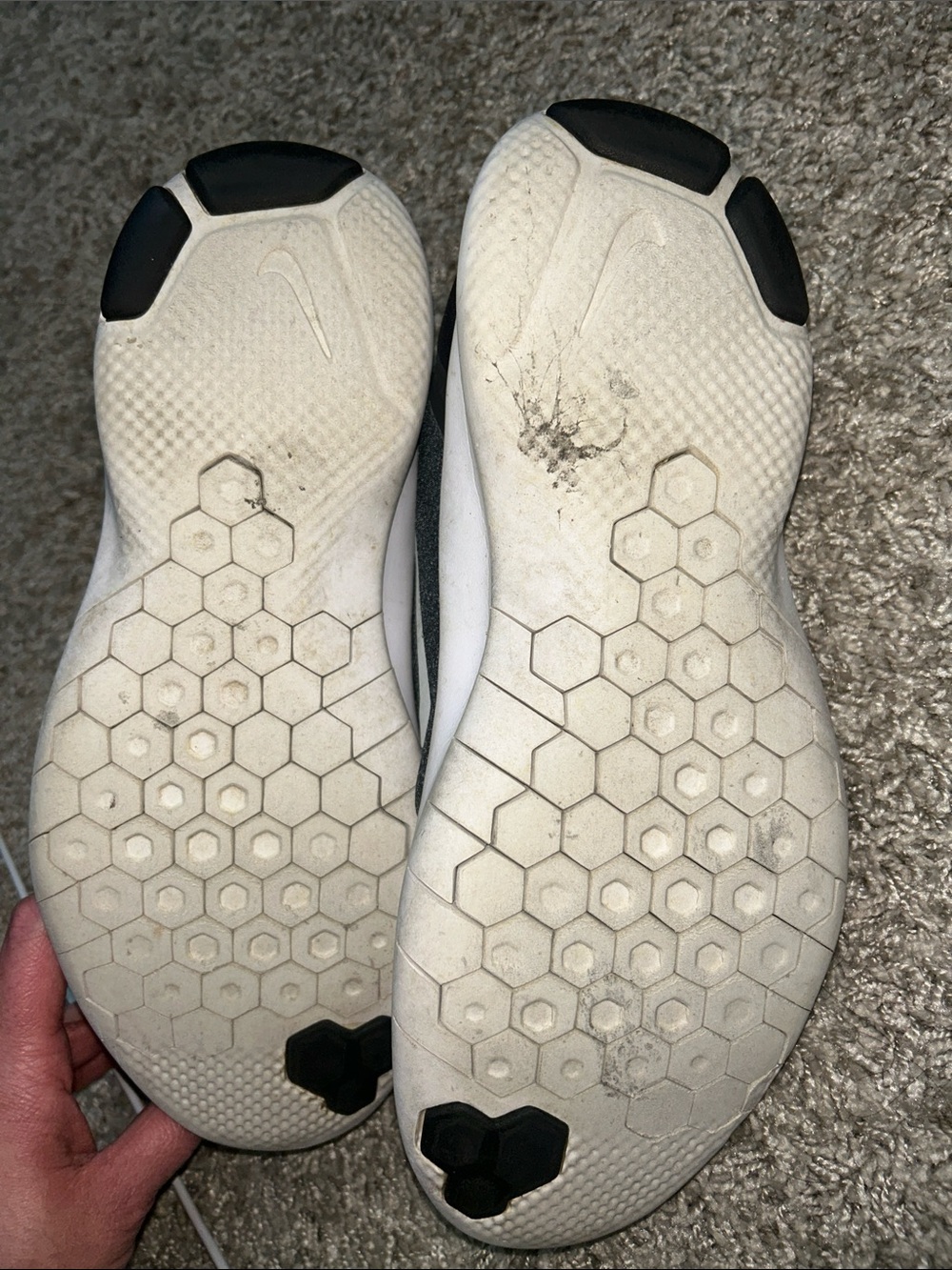 Nike Black & White Flex Running Sneakers - Picture 3 of 5